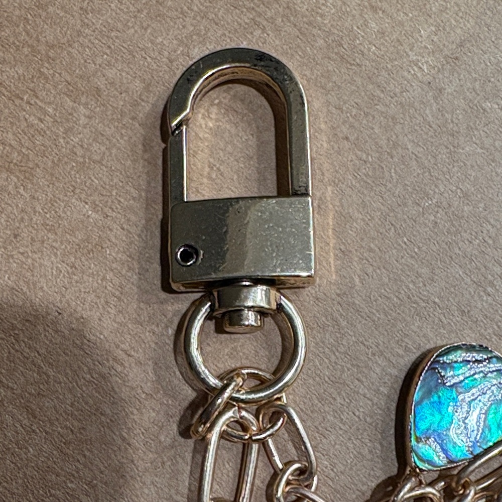 Gold Charm with Multicolor Accents purse chain. - Picture 10 of 10